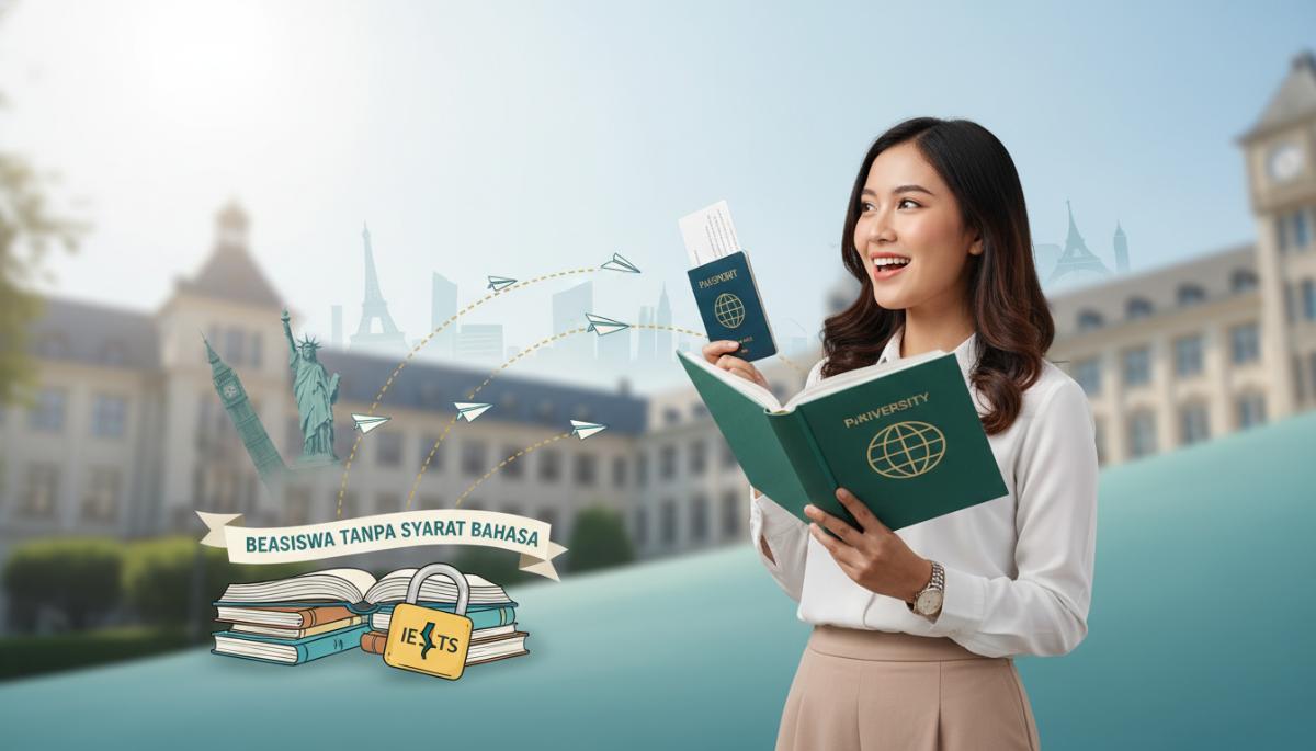 beasiswa S2 luar negeri tanpa syarat IELTS dan TOEFL