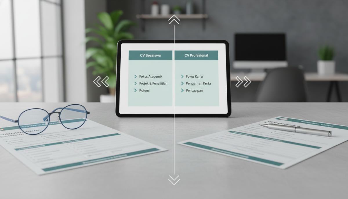 Template Curriculum Vitae (CV) beasiswa